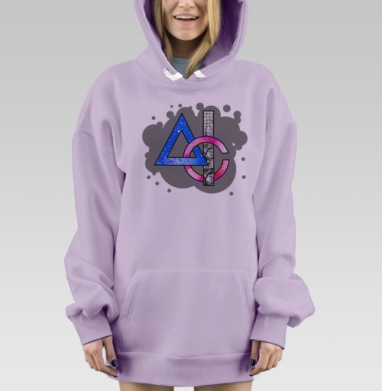Геометрия жизни, Hoodie Mjhigh Dig Mel, Fiolet, утепленная