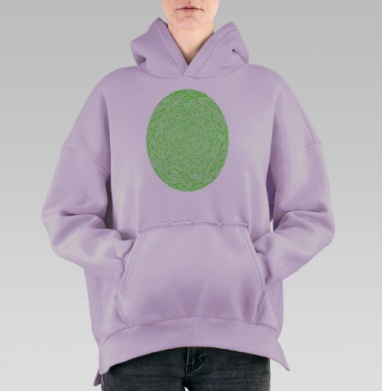 Головокружительное лето, Hoodie Oversize Fiolet, утепленная