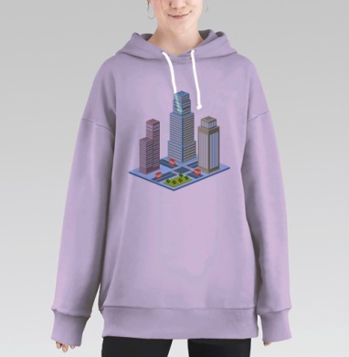 Город, Hoodie Long Oversize Fiolet