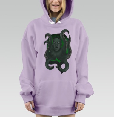 Говард Лавкрафт, Hoodie Mjhigh Dig Mel, Fiolet, утепленная