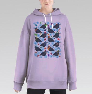 Грачи, Hoodie Long Oversize Fiolet