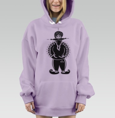 Индогопник, Hoodie Mjhigh Dig Mel, Fiolet, утепленная