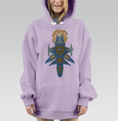 Инспектор, Hoodie Mjhigh Dig Mel, Fiolet, утепленная