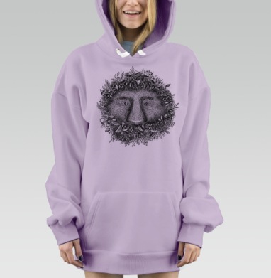 Из листвы смотрящий, Hoodie Mjhigh Dig Mel, Fiolet, утепленная