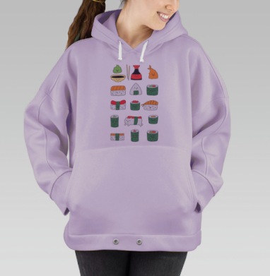 Кавайсуши, Hoodie Oversize Fiolet