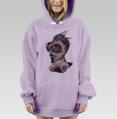КОЛОС, Hoodie Mjhigh Dig Mel, Fiolet, утепленная