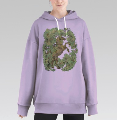 коняга, Hoodie Long Oversize Fiolet