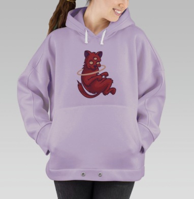 Кошачья прострация, Hoodie Oversize Fiolet