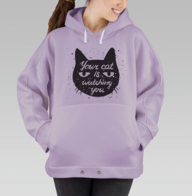 Кото- шпион, Hoodie Oversize Fiolet