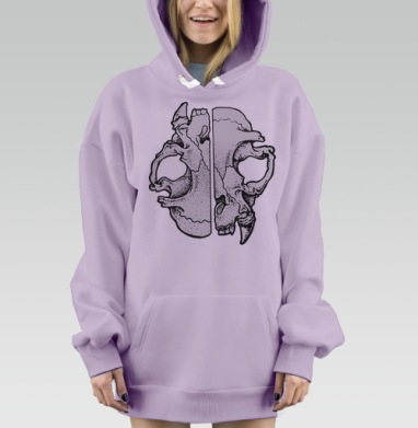 Коточереп, Hoodie Mjhigh Dig Mel, Fiolet, утепленная