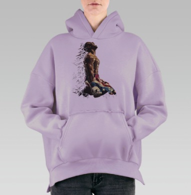 Крид, Hoodie Oversize Fiolet, утепленная