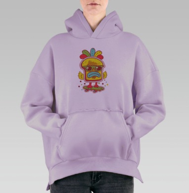 Крошка Цыпа, Hoodie Oversize Fiolet, утепленная