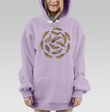Круговорот бананов, Hoodie Mjhigh Dig Mel, Fiolet, утепленная