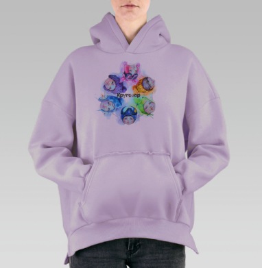 Кругозор, Hoodie Oversize Fiolet, утепленная
