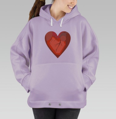 Кубическое Сердце, Hoodie Oversize Fiolet