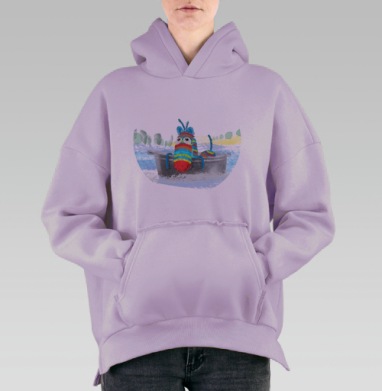 Кукус, Hoodie Oversize Fiolet, утепленная