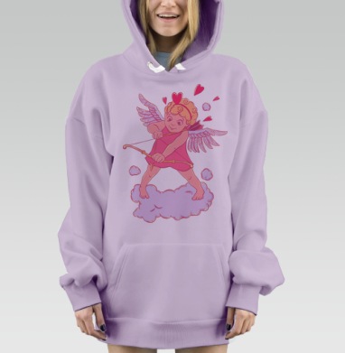 Купидон, целься лучше!, Hoodie Mjhigh Dig Mel, Fiolet, утепленная
