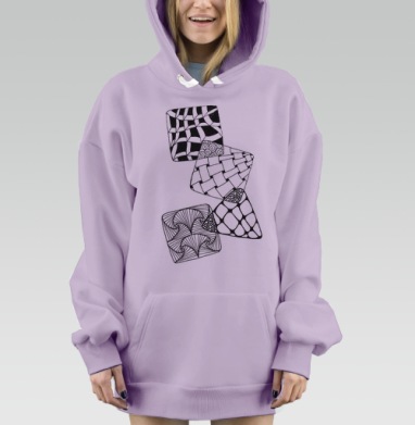 Лабиринт фантазий, Hoodie Mjhigh Dig Mel, Fiolet, утепленная
