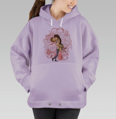 Лав, Hoodie Oversize Fiolet