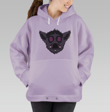 Лемур Великолепный, Hoodie Oversize Fiolet