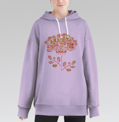 Лето уже близко, Hoodie Long Oversize Fiolet
