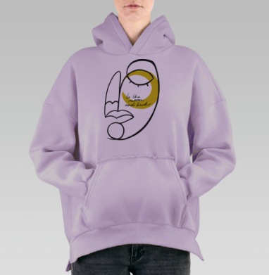 Линия судьбы, Hoodie Oversize Fiolet, утепленная