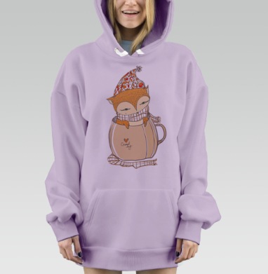 Лися, Hoodie Mjhigh Dig Mel, Fiolet, утепленная