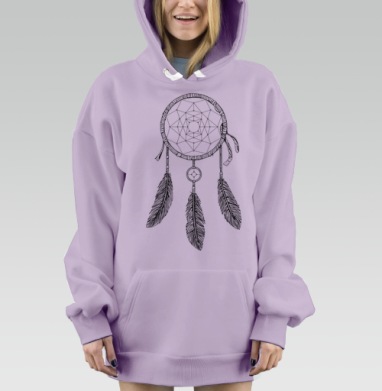 Ловец снов, Hoodie Mjhigh Dig Mel, Fiolet, утепленная