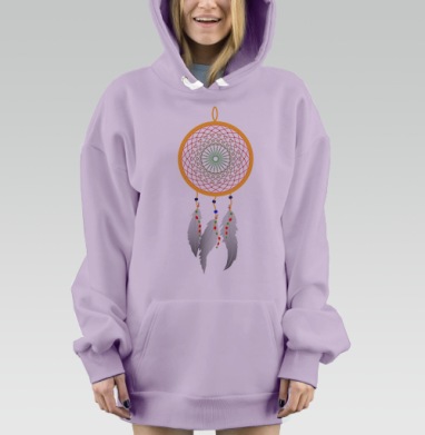 Ловец Снов, Hoodie Mjhigh Dig Mel, Fiolet, утепленная
