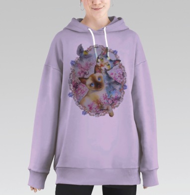 Лучшие друзья, Hoodie Long Oversize Fiolet