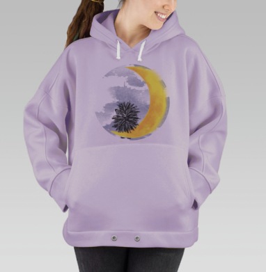 Лунный Ёжик, Hoodie Oversize Fiolet