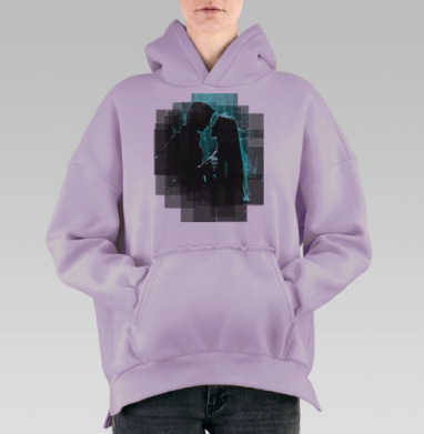 Лямур, Hoodie Oversize Fiolet, утепленная