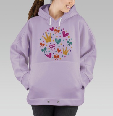 Маленькая принцесса, Hoodie Oversize Fiolet