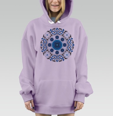 Мандала, Hoodie Mjhigh Dig Mel, Fiolet, утепленная