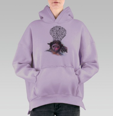 Манки эксплоужен     (муж.), Hoodie Oversize Fiolet, утепленная