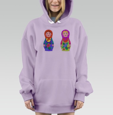 Матрешки, Hoodie Mjhigh Dig Mel, Fiolet, утепленная