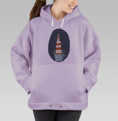 Маяк Колумбия Блу, Hoodie Oversize Fiolet