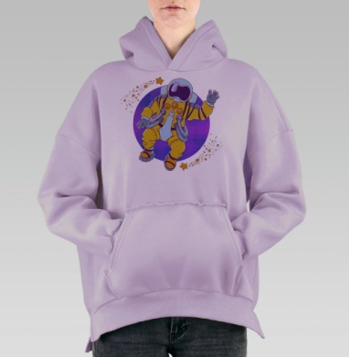 Майор Том, Hoodie Oversize Fiolet, утепленная