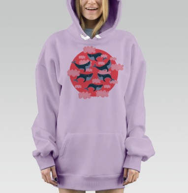 МечтайЙ, Hoodie Mjhigh Dig Mel, Fiolet, утепленная