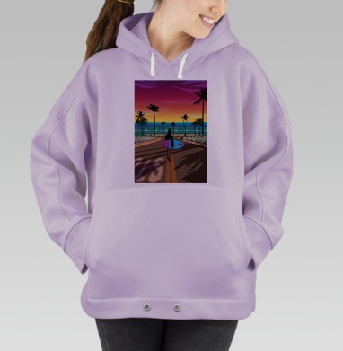 Мечты о Калифорнии, Hoodie Oversize Fiolet