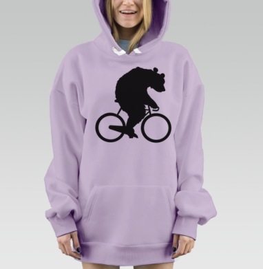 Медвевелосипедист, Hoodie Mjhigh Dig Mel, Fiolet, утепленная