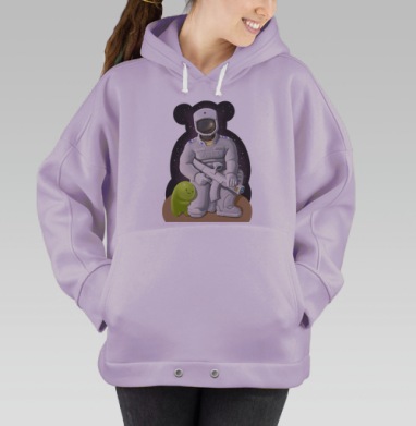 Межгалактический воин, Hoodie Oversize Fiolet