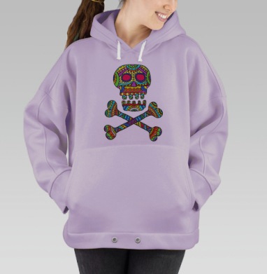 Мексиканский череп, Hoodie Oversize Fiolet