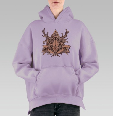 Мертвый лес, Hoodie Oversize Fiolet, утепленная