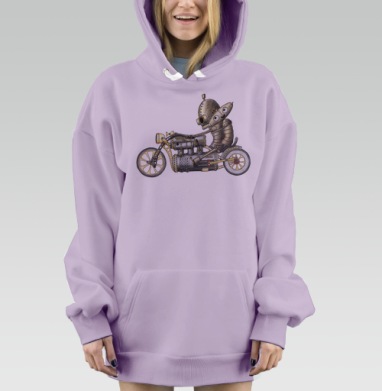 Механическая любовь, Hoodie Mjhigh Dig Mel, Fiolet, утепленная