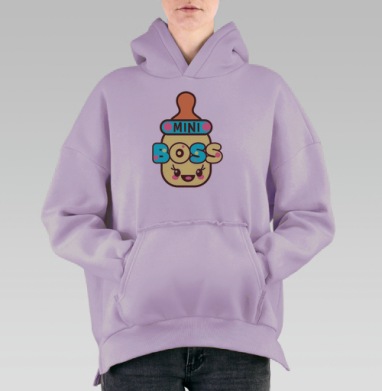 Мини Босс, Hoodie Oversize Fiolet, утепленная