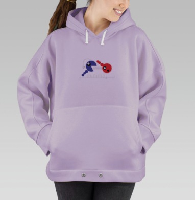 Минимал, Hoodie Oversize Fiolet