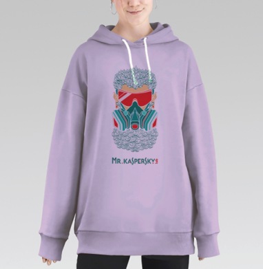 Мистер Касперский, Hoodie Long Oversize Fiolet