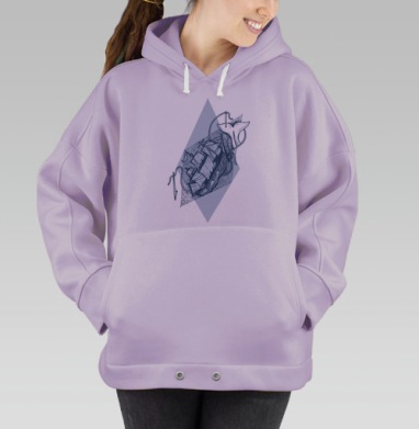 Моби Дик, Hoodie Oversize Fiolet