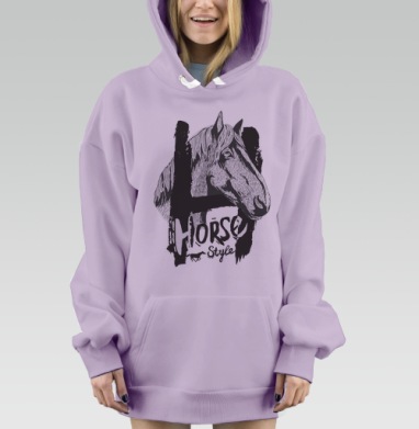 Морда лошади, Hoodie Mjhigh Dig Mel, Fiolet, утепленная